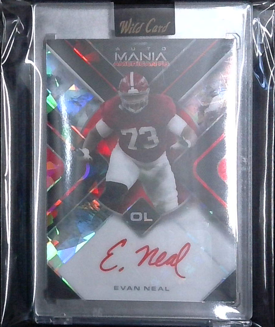 2022 WILD CARD AUTO MANIA ROOKIE EVAN NEAL 1/1
