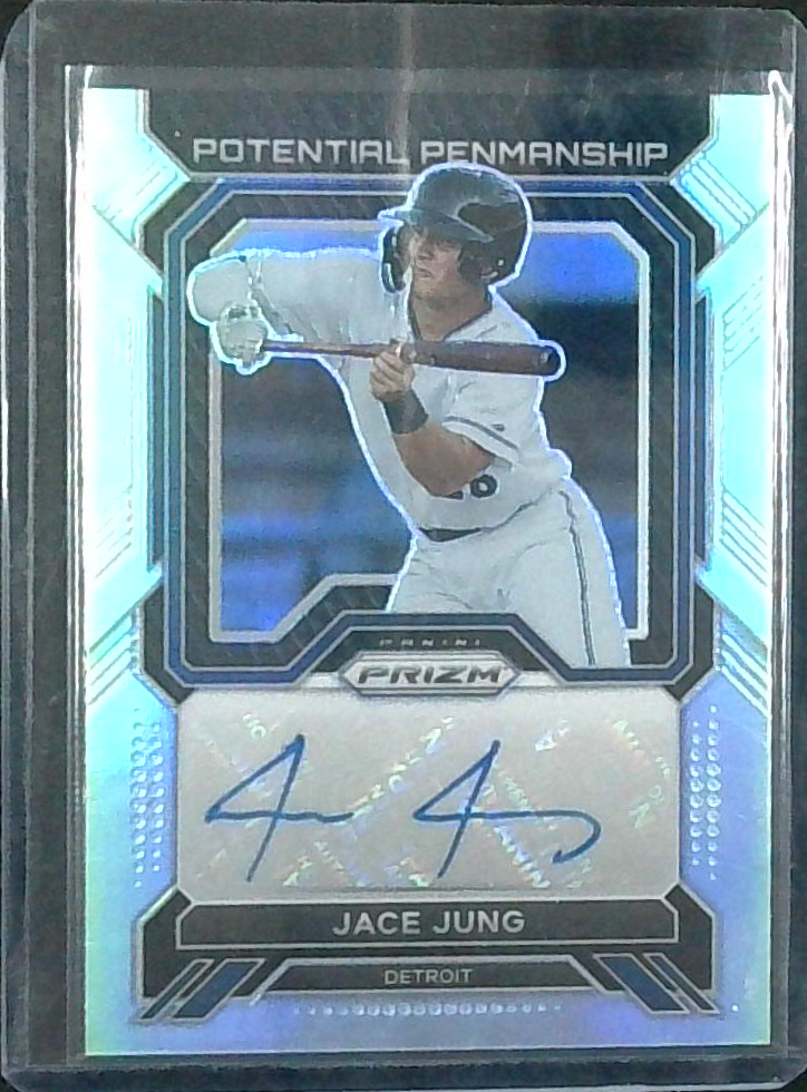 Jace Jung 2023 Prizm Potential Penmanship Silver Prizm Auto
