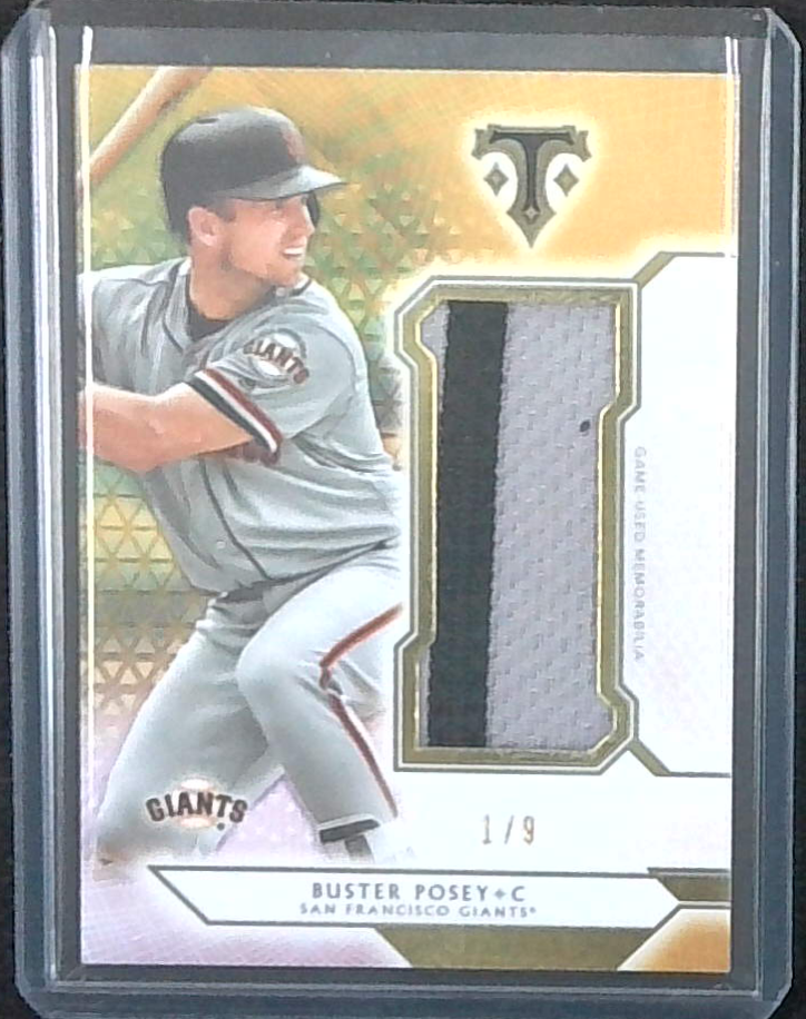 2018 Triple Threads Buster Posey Jersey Relic #'d 01/09 Giants