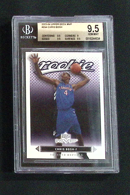 2003/04 Upper Deck MVP Chris Bosh Rookie BGS 9.5 Gem Mint