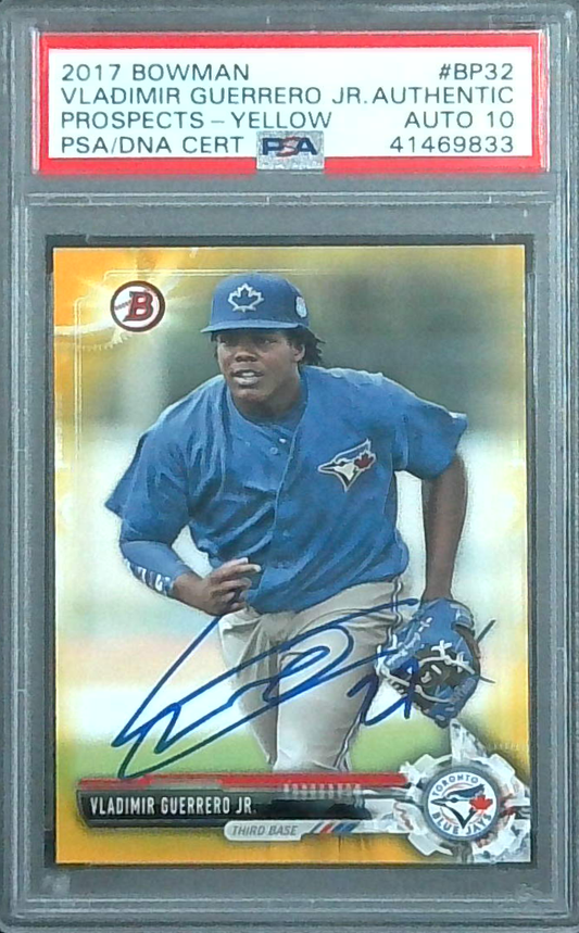 2017 Bowman Prospects BP-32 Vladimir Guerrero Jr. AUTO PSA 10 (auto)