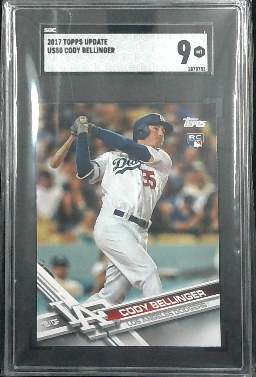 2017 Topps Update Cody Bellinger #US50 Rookie SGC 9