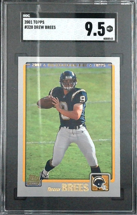 2001 Topps #328 Drew Brees RC Rookie SGC 9.5