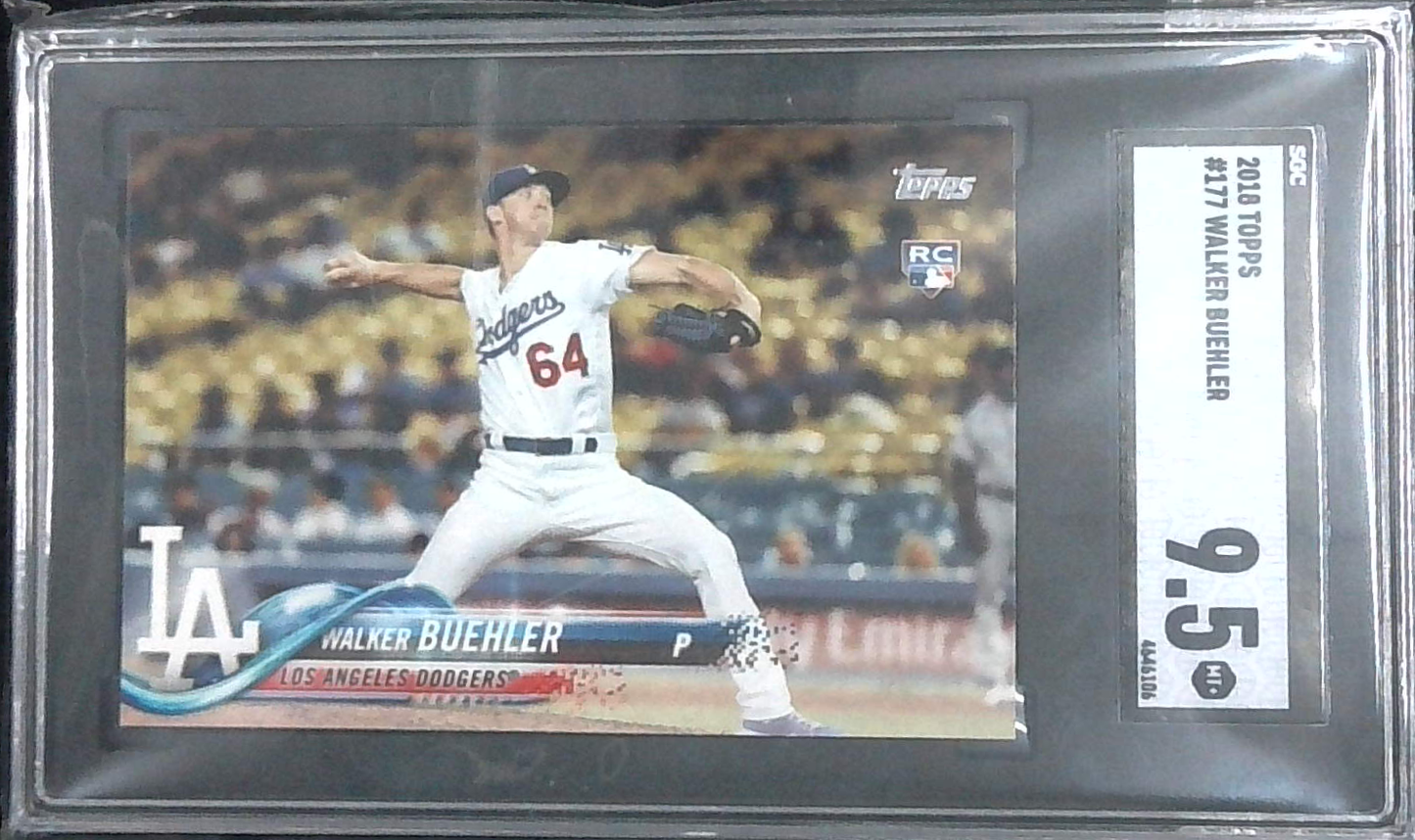 2018 Topps Walker Buehler #177 Rookie Card SGC 9.5