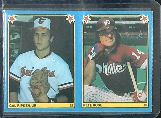 1983 Fleer stickers Cal Ripken Jr & Pete Rose