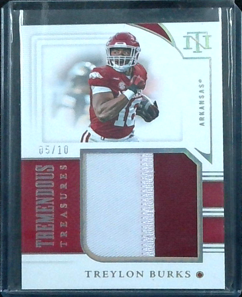 2022 National Treasures Treylon Burks Tremendous Treasures Patch /10