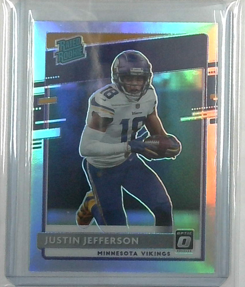 2020 Panini Donruss Optic Rated Rookies Holo Prizm Justin Jefferson Rookie RC