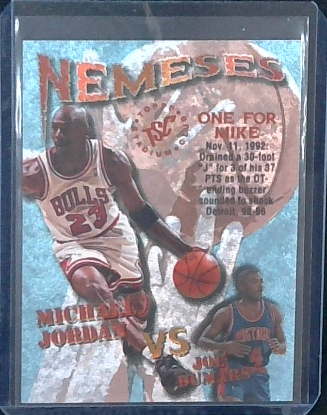 1995-96 Topps Stadium Club Nemeses Michael Jordan Joe Dumars