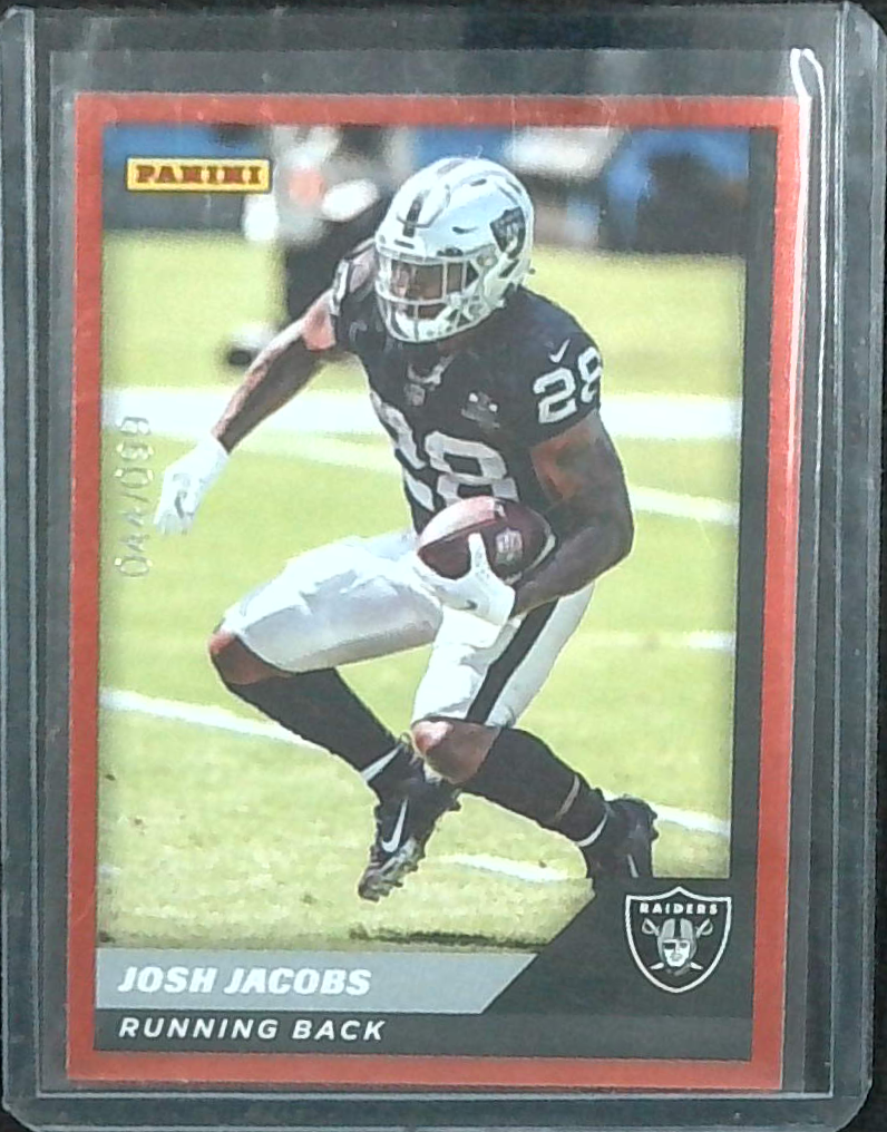 2021 Panini Sticker & Card Josh Jacobs /99