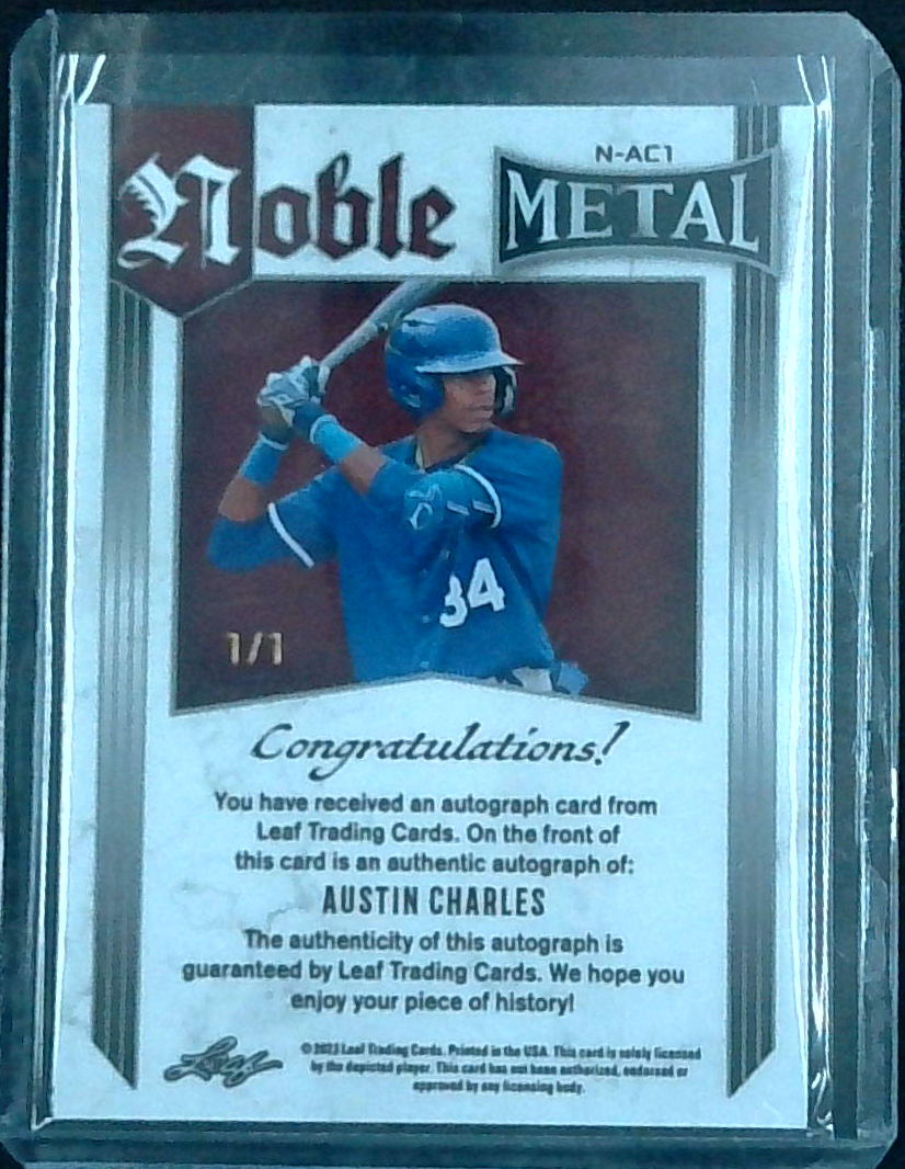 2023 Leaf Metal Austin Charles Noble Auto 1/1