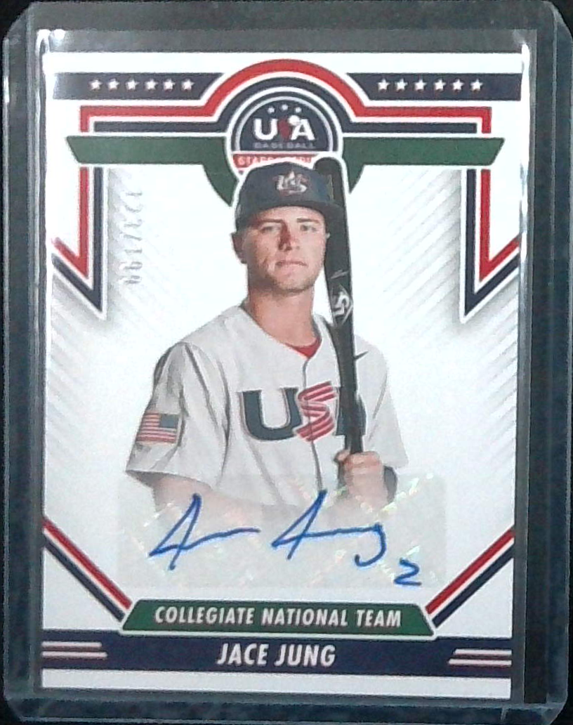 2022 Panini Stars & Stripes JACE JUNG Team USA Auto /199