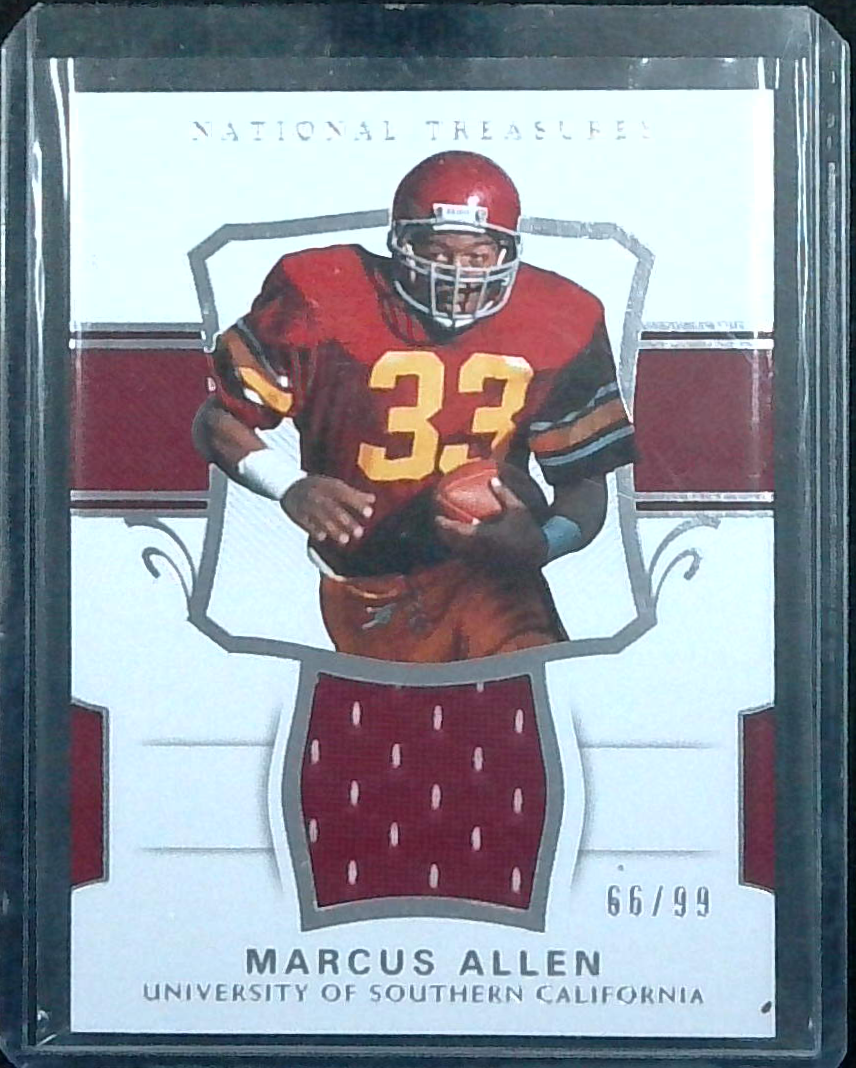 2018 Panini National Treasures Collegiate Materials /99 Marcus Allen