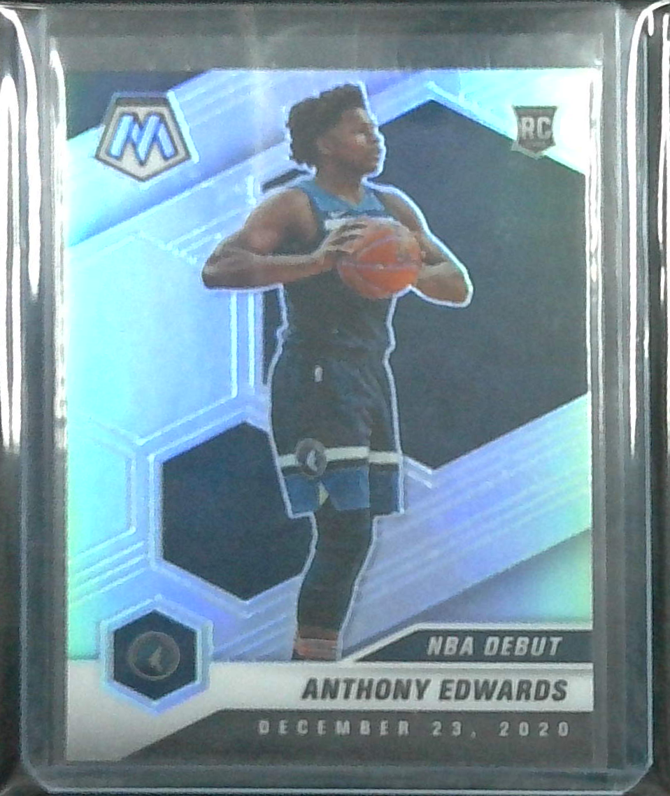 Anthony Edwards Silver Rookie NBA Debut 261 2020-21 Panini Mosaic