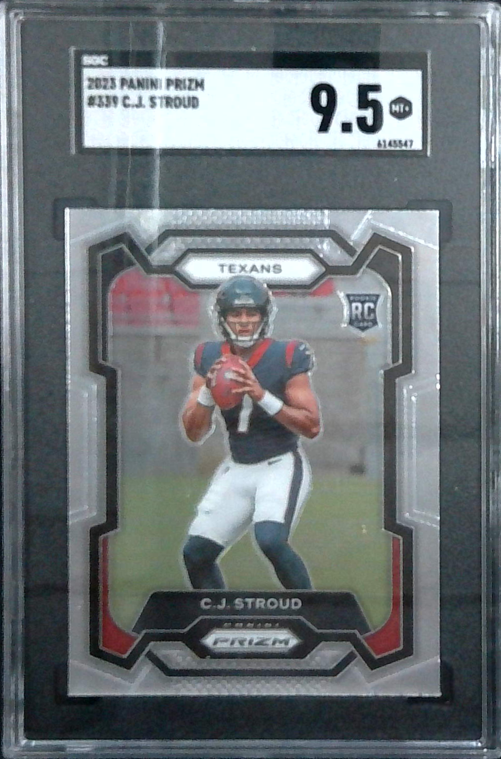 2023 Panini Prizm CJ STROUD Base Prizm #339 Rookie SGC 9.5