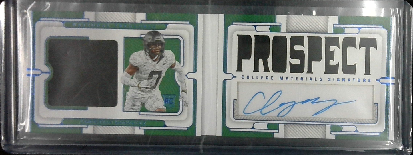 Christian Gonzalez 2023 Panini National Treasures RPA Booklet /75