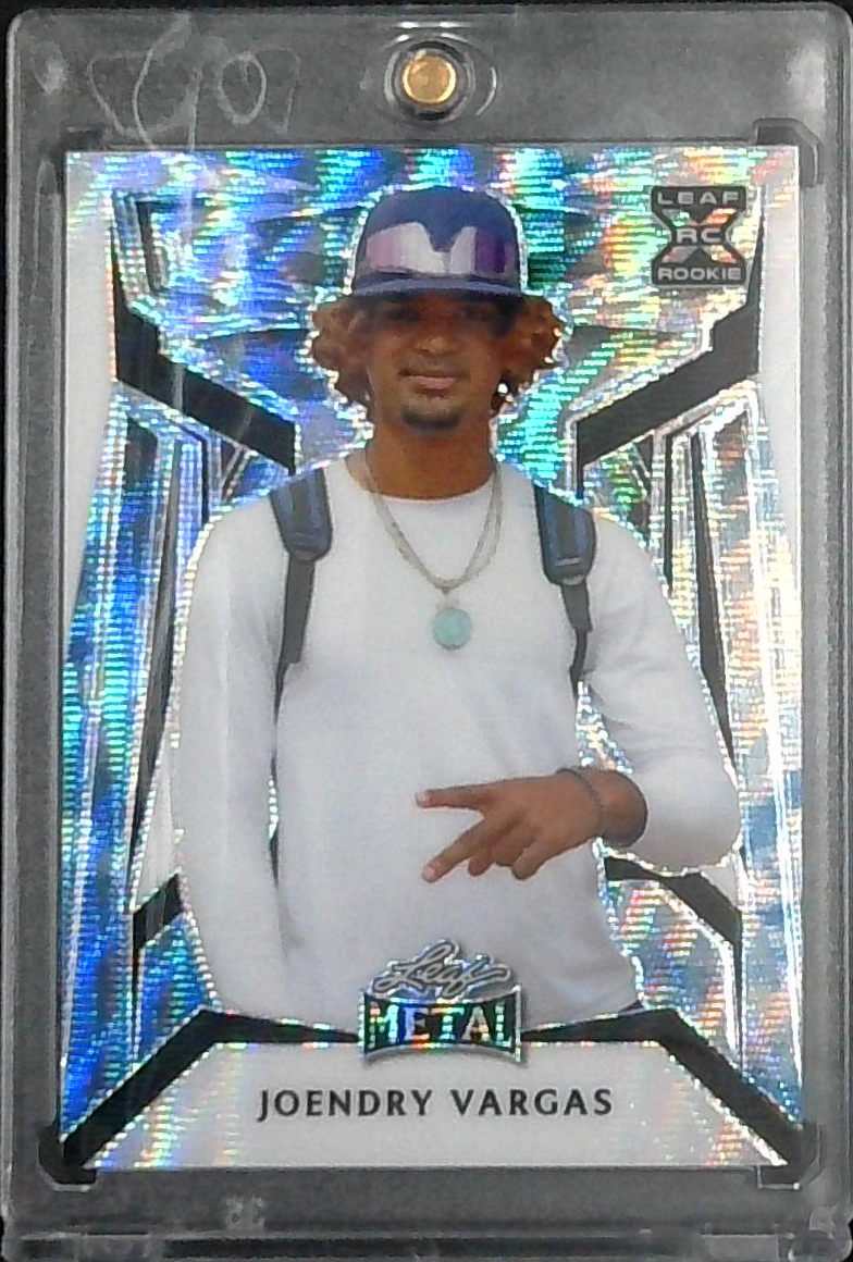 2023 Leaf Metal Joendry Vargas Blue Wave 1/1 Great American Sports Cards