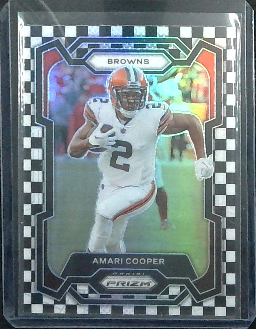 2023 Prizm Amari Cooper Black and White Checker Prizm #64 Browns