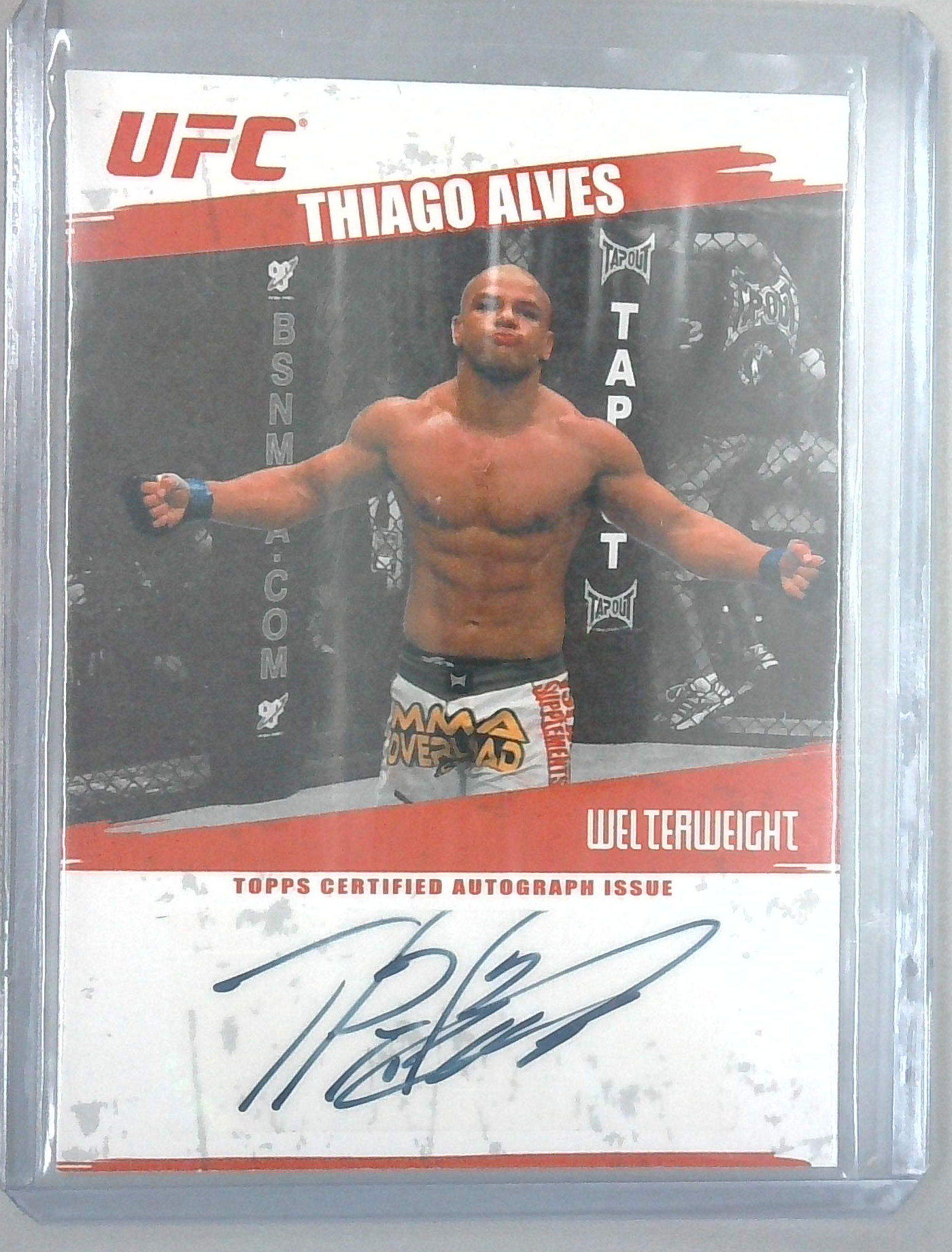 2009 Topps UFC Thiago Alves Auto