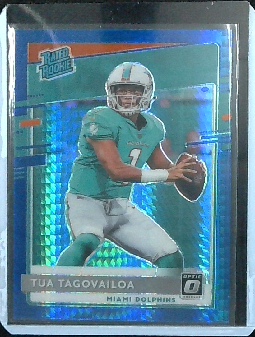 2020 Donruss Optic TUA TAGOVAILOA Blue Hyper Rookie