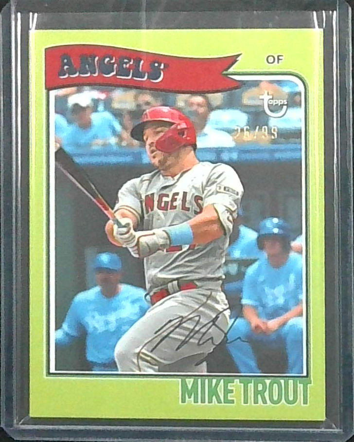 2023 Topps Brooklyn Collection Mike Trout Green /99