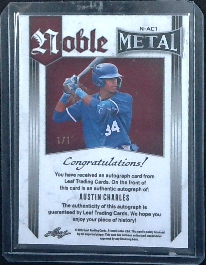 2023 Leaf Metal Austin Charles Noble Gold Pulsar 1/1