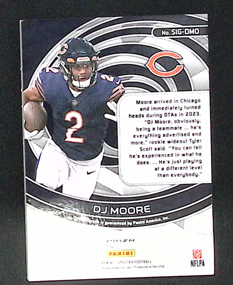 2023 Spectra DJ Moore Disco Auto /50 Bears #SIG-DMO