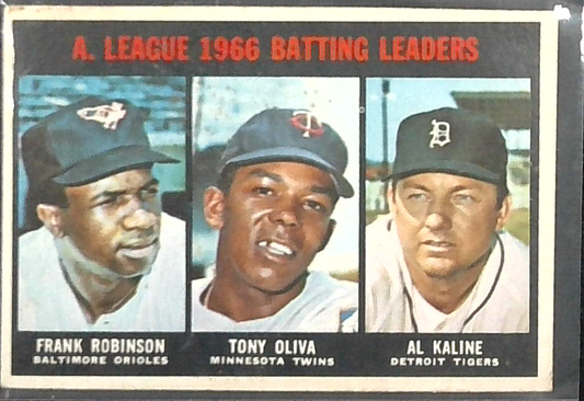 1967 Topps #239 AL 1966 Batting Leaders