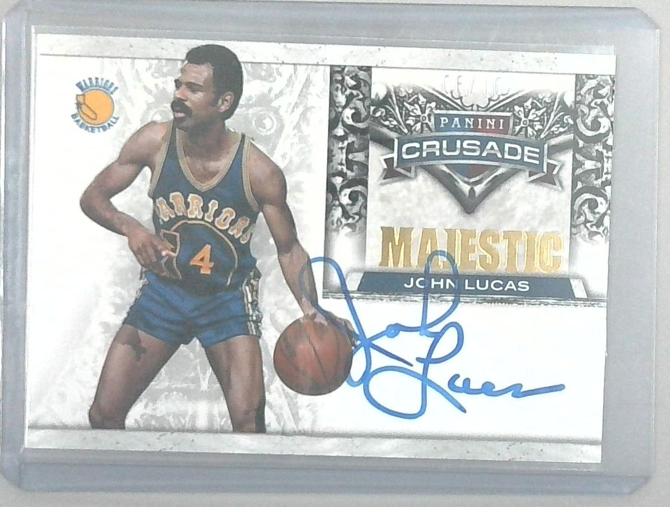 2014 panini crusade john lucas auto /10