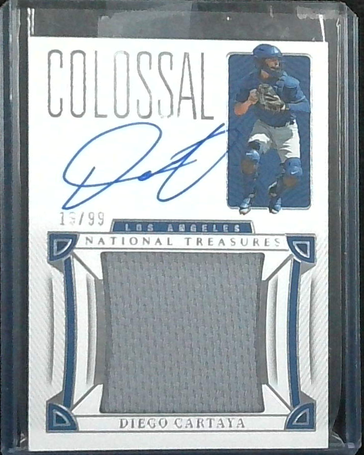 2023 National Treasures Diego Cartaya Colossal Relic Auto /99