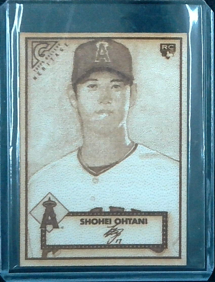 Shohei Ohtani Custom Wood Rookie