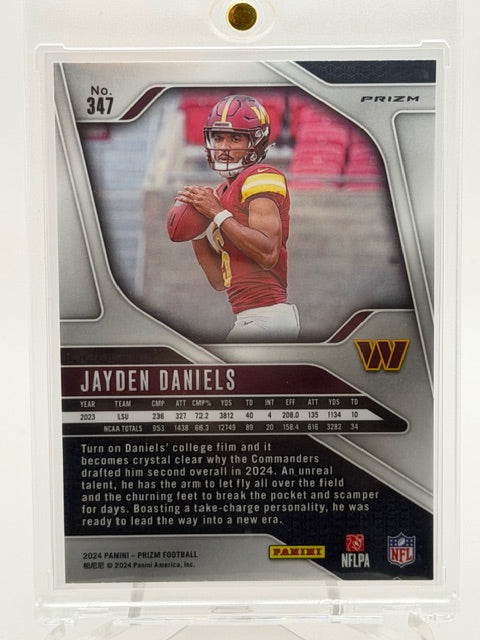 2024 Panini Prizm - Rookies Silver Prizm #347 Jayden Daniels (RC)
