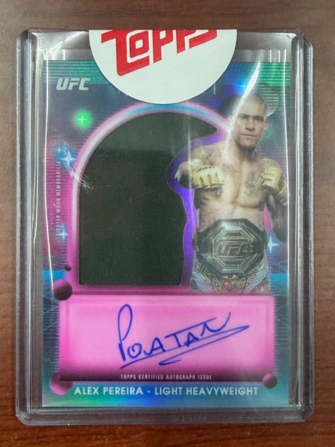 2025 Topps Midnight UFC Alex Pereira Relic Auto / Patch On Card Auto ...