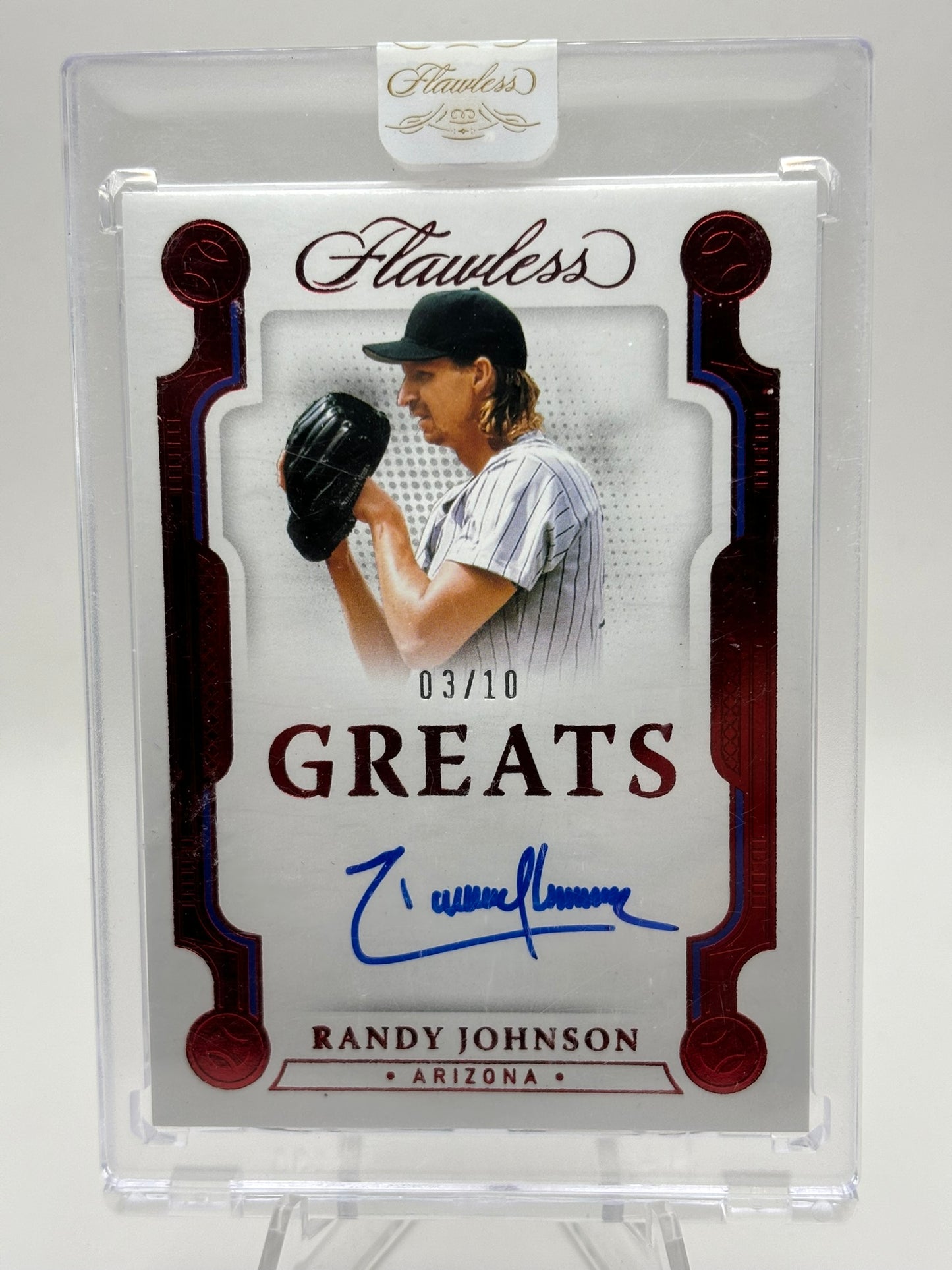 2022 Panini Flawless Greats Ruby Randy Johnson AUTO 03/10
