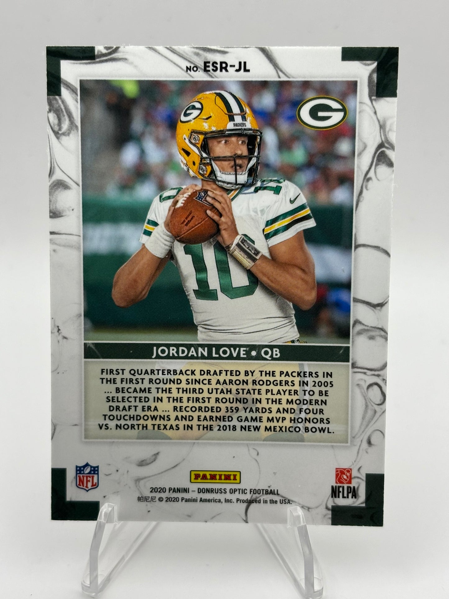 2020 Panini Donruss Optic Elite Series Rookies Jordan Love #ESR-JL Rookie RC