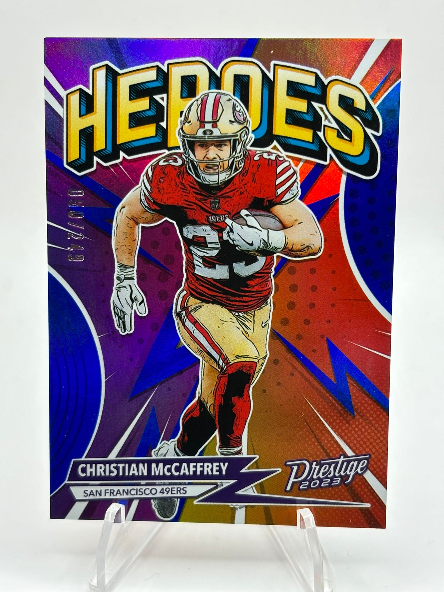 2023 Prestige Heroes #H-9 Christian McCaffrey /249 49ers