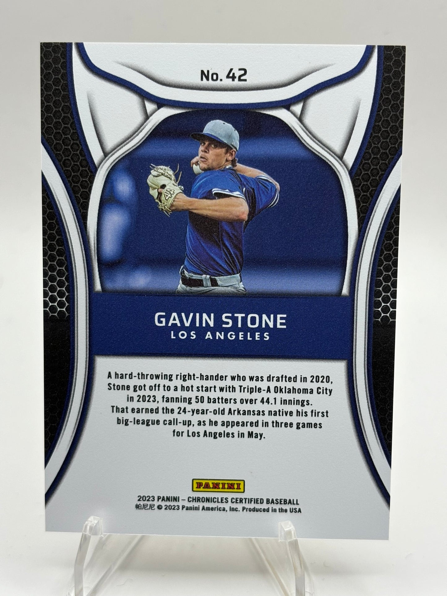 2023 Chronicles Certified Gavin Stone Gold Rookie /25