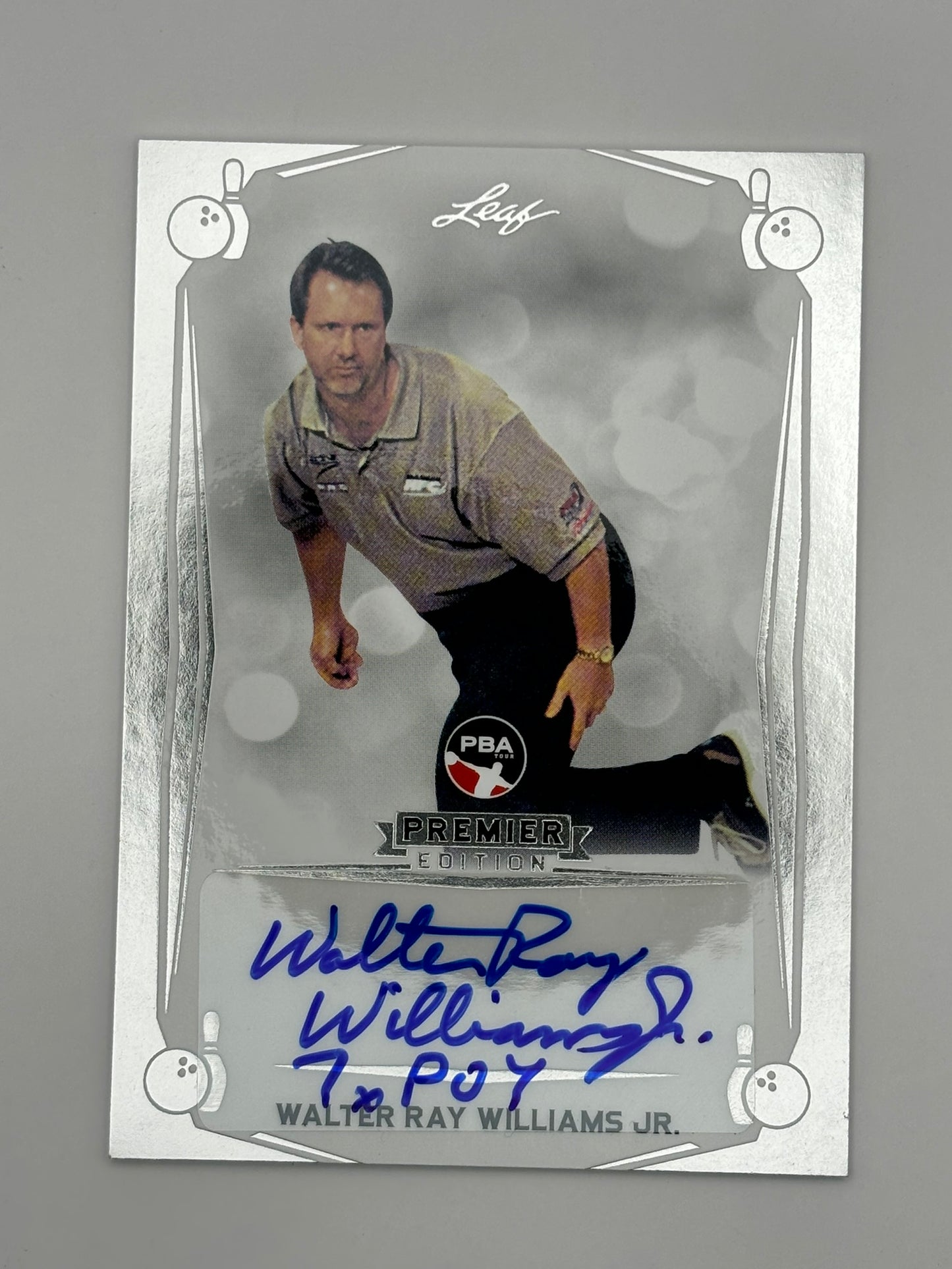 2023 Leaf PBA Premier Bowling Walter Ray Williams Jr. Silver Auto Autograph