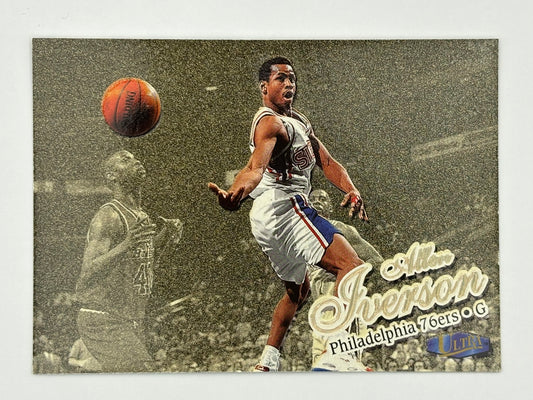 1997-98 Fleer Ultra Gold Medallion Edition Allen Iverson 76ers #107G