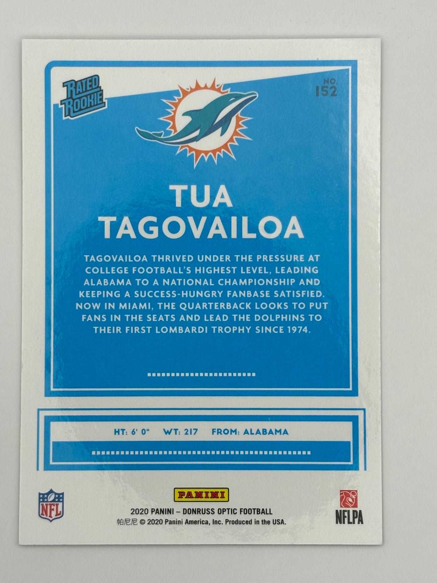 2020 Optic Tua Tagovailoa Rookie