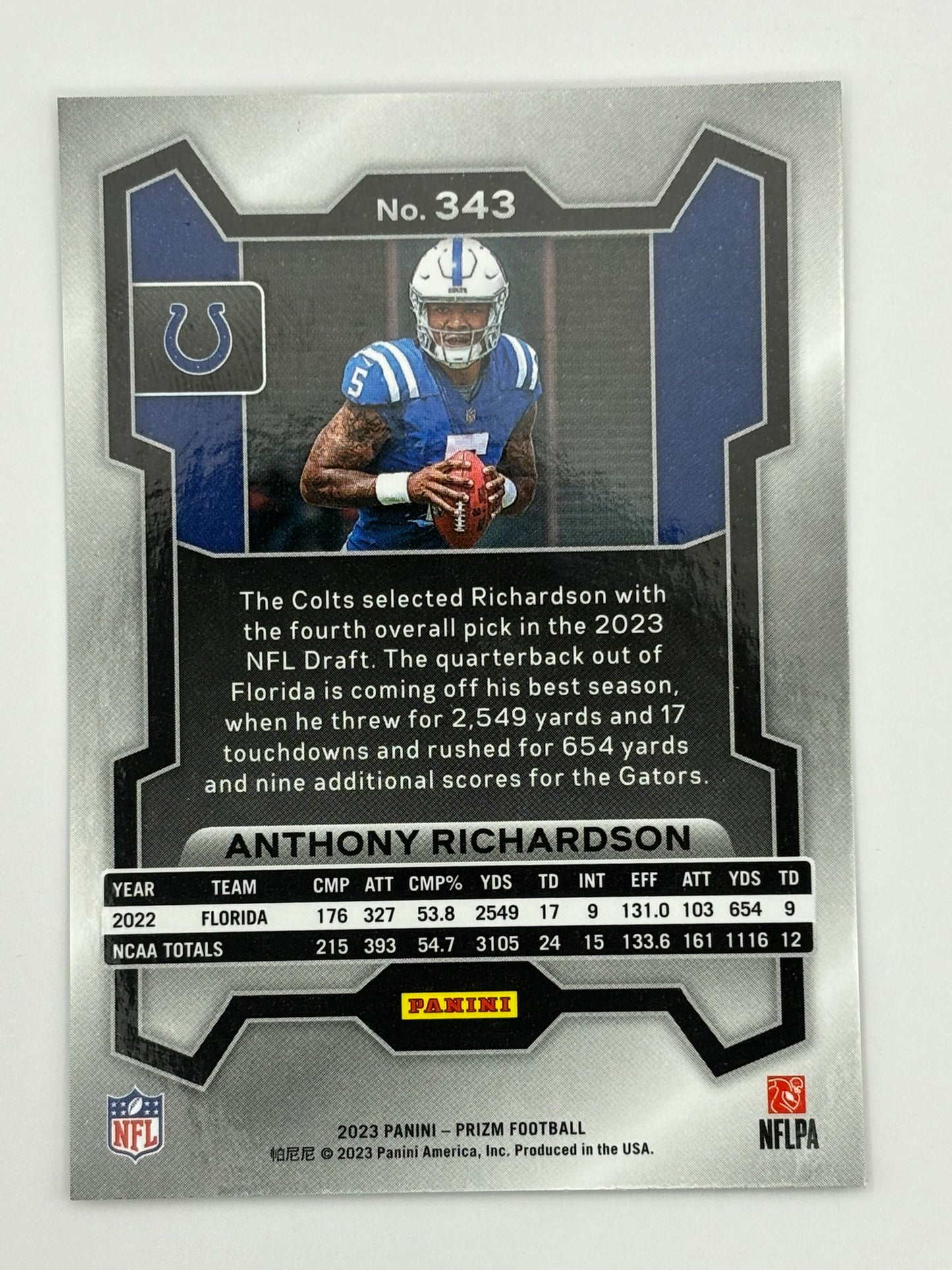 2023 Prizm Anthony Richardson Rookie