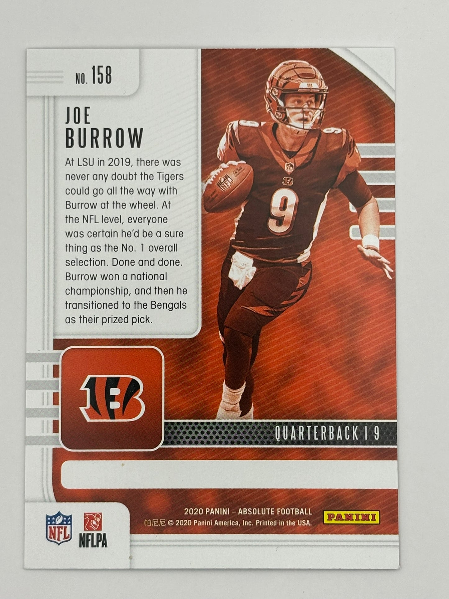 2020 Absolute Joe Burrow Rookie