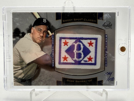 2003 Upper Deck Sweet Spot Classic Logo Patch /150 DUKE SNIDER #P-DS5