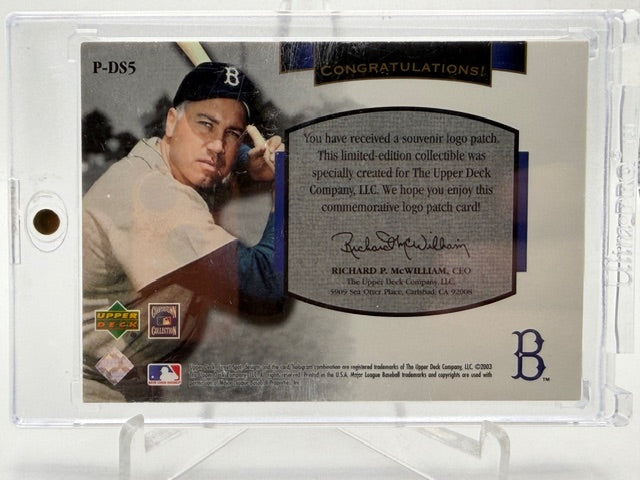 2003 Upper Deck Sweet Spot Classic Logo Patch /150 DUKE SNIDER #P-DS5