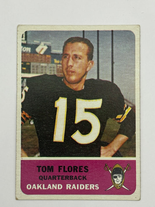 1962 Fleer Tom Flores #68 Oakland Raiders