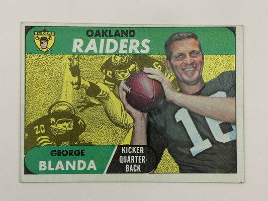 1968 Topps George Blanda #142 - Oakland Raiders