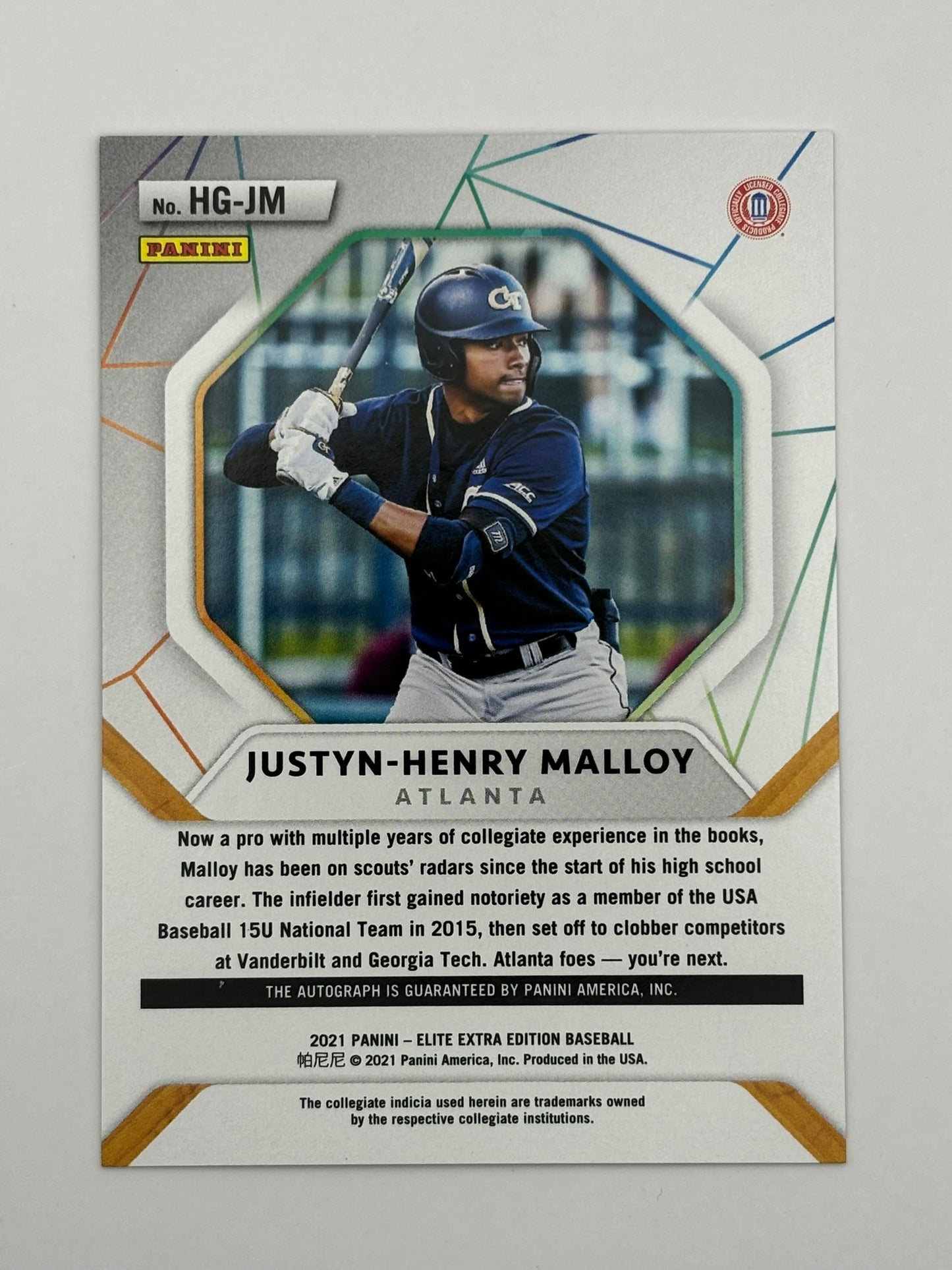 2021 Elite Extra Edition Justyn-Henry Malloy Hidden Gems Auto