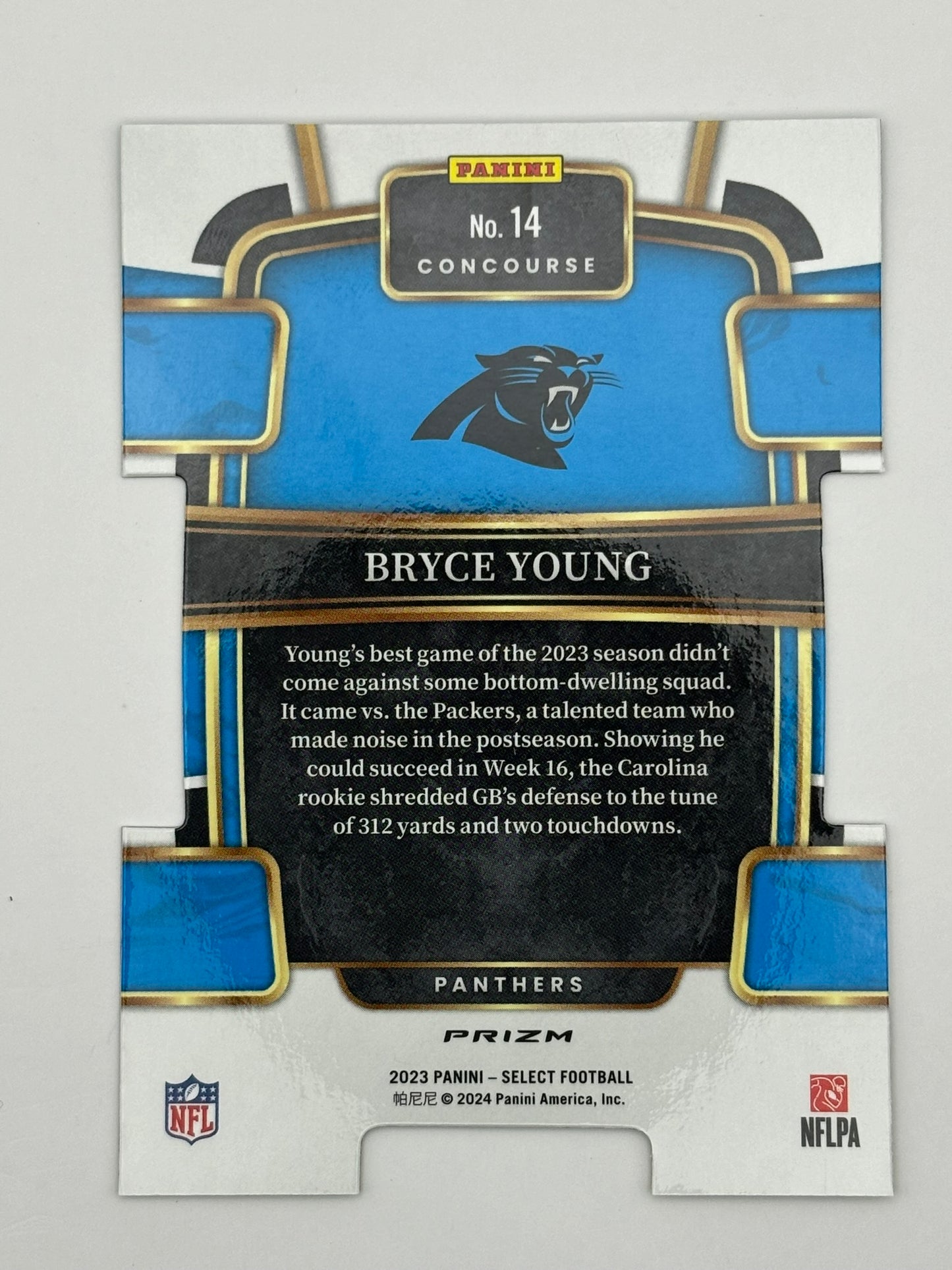 2023 Select Bryce Young Green Yellow Concourse Die Cut Rookie