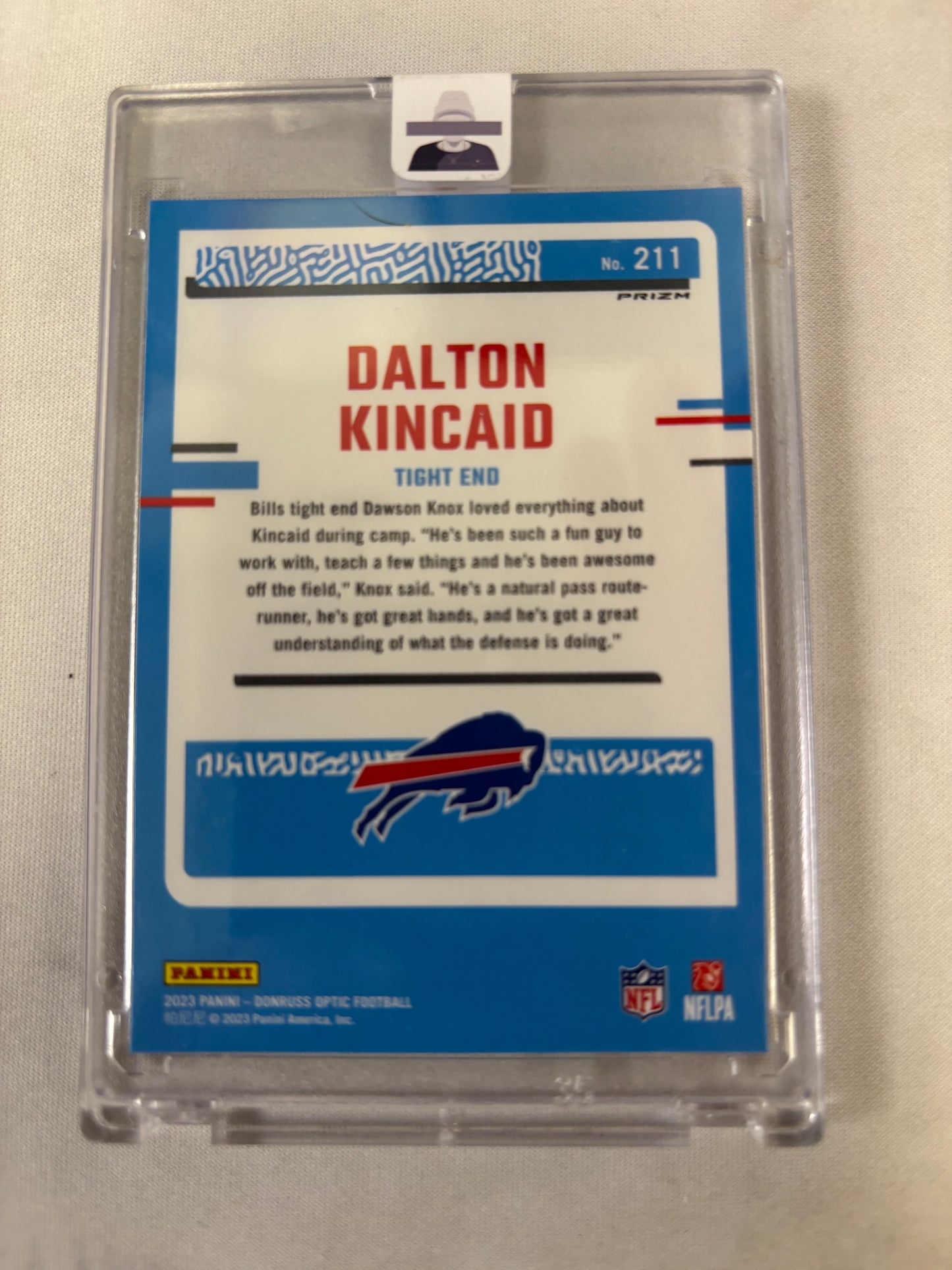 2023 Panini Donruss Optic - Rated Rookie Blue Scope Dalton Kincaid (RC)