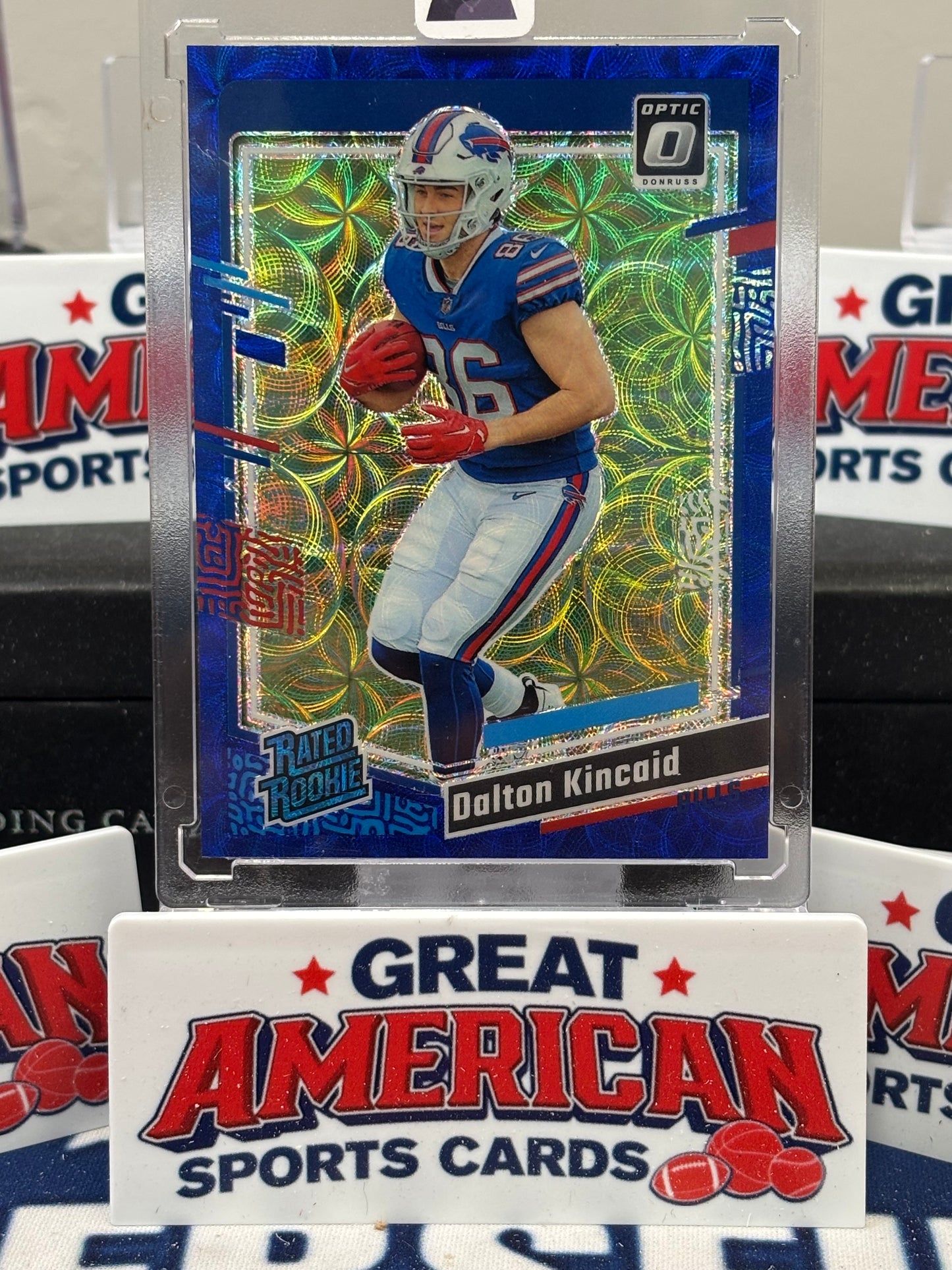 2023 Panini Donruss Optic - Rated Rookie Blue Scope Dalton Kincaid (RC)
