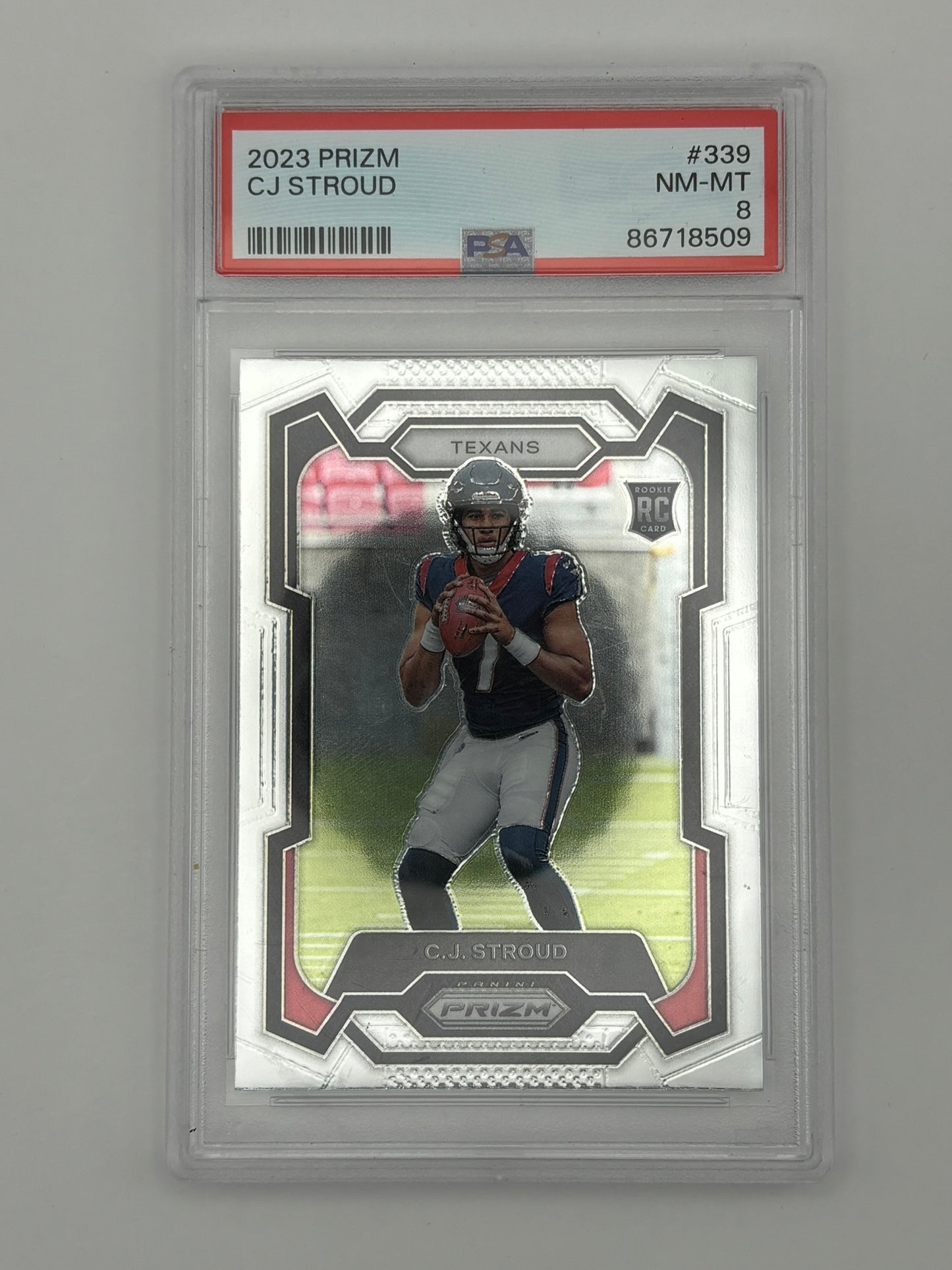 2023 Prizm CJ Stroud Prizm Rookie PSA 8
